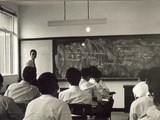 Prof. Tse Chi Wai, former President & Vice-chancellor on the Physics class (1960s)